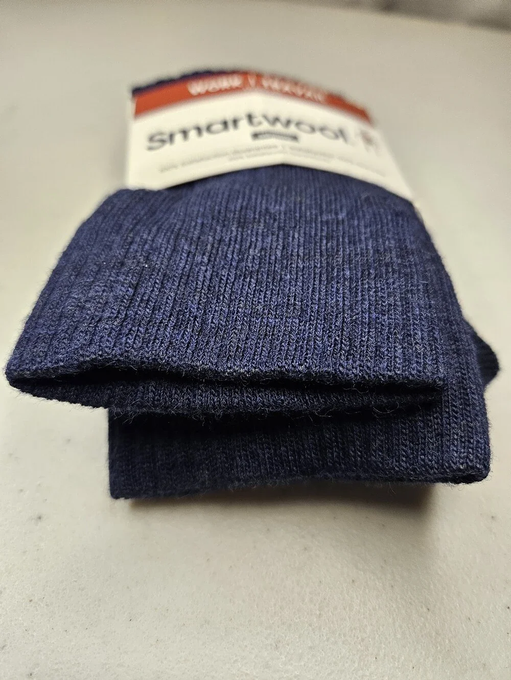 NWT Unisex Smartwool Tall Crew Light Cushion  Socks Merino Navy Size Large New